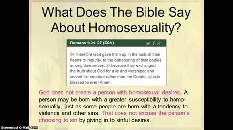 is homosexuality a sin|The Bible and homosexuality .